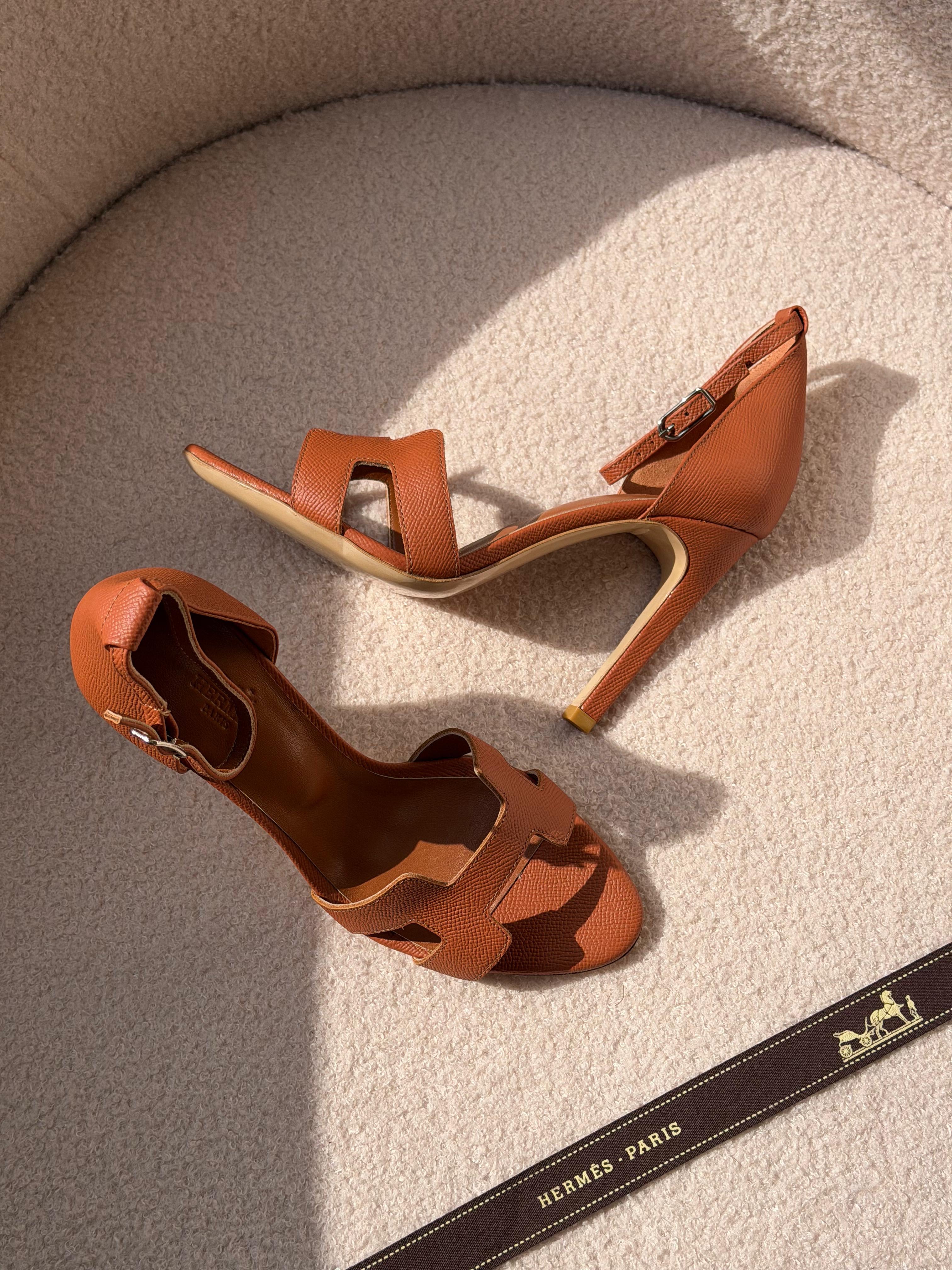 Hermes heel sandal 10cm