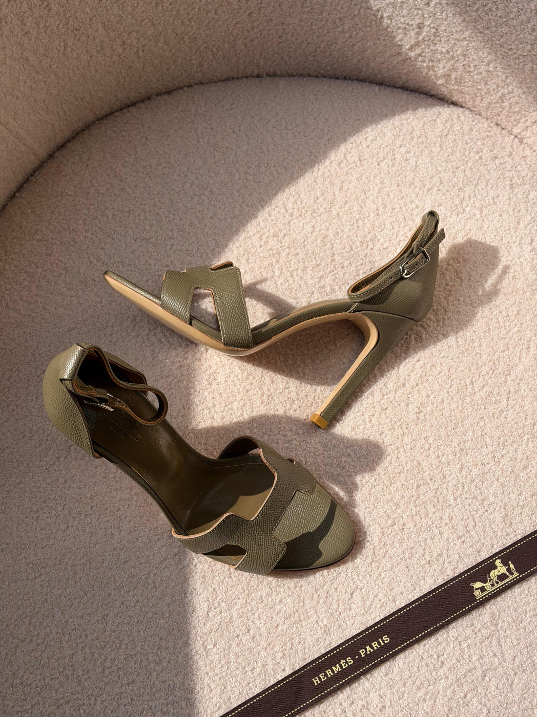 Hermes heel sandal 10cm